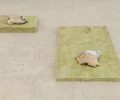 Sem título, barro, zinco e lã de rocha / Untitled, clay, zinc and rock wool / Galeria Quadrum, Lisboa, 2013