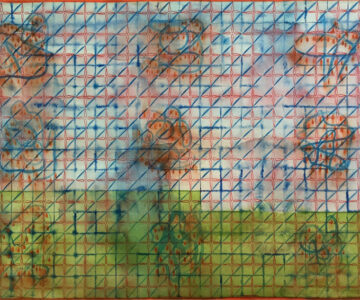 ‘It’s arrived, now everywhere’, aguarela sobre papel / watercolour on paper, 36 cm x 51 cm, 2018