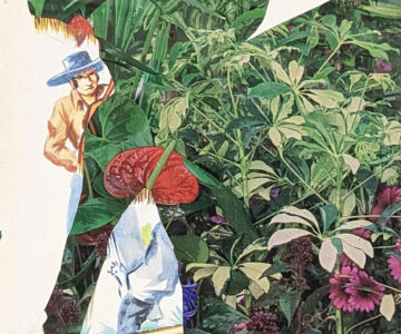'Sentir-me com sorte', colagem, 14 × 20 cm, 2023 // 'Feeling lucky', collage, 14 × 20 cm, 2023