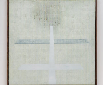 'Ela para abrigo', óleo sobre tela, 79 x 79 cm, 2019-23 // 'She for shelter', oil on canvas, 79 x 79 cm, 2019-23